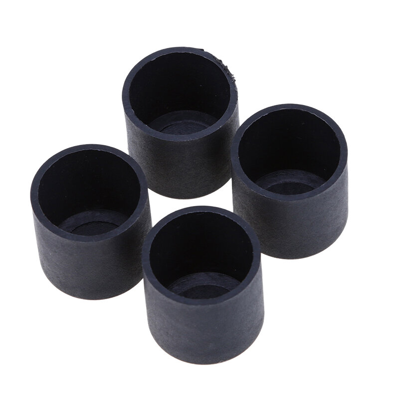 4PCS Sedia di Plastica Piedi Protezioni Nero Antiscivolo Mobili Gambe Sedia Da Tavolo Zerbino Pad di Base Cap Copertina Piano Protector pata mueble