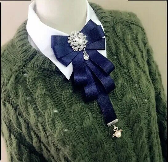 Frete grátis novo colar coreano feminino e masculino de escola britânica laço de vento camisa gravata borboleta