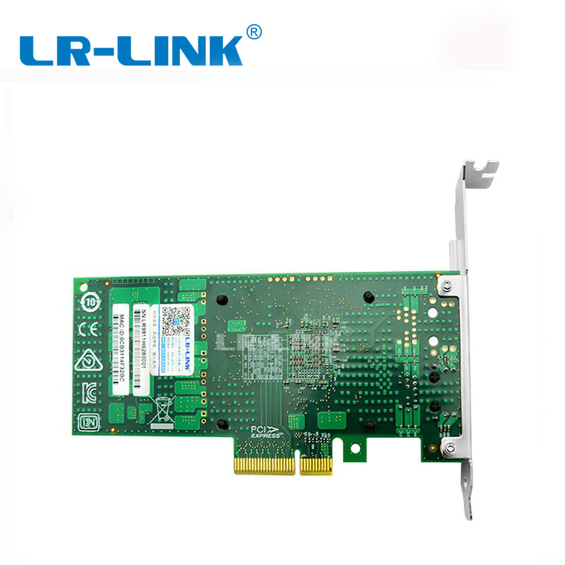 Сетевая карта LR-LINK 9811BT 10 Гб PCI-E NIC, медный порт RJ45, со стандартным контроллером, адаптер PCI Express Ethernet LAN