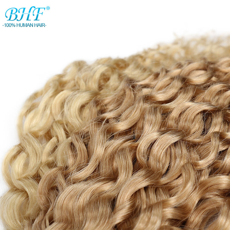 Bhf Water Wave Menselijk Haar Bundels P27/613 # Highlight Piano Ombre Blonde Remy Hair Inslag 100G 18 "20" 22 "24" Lengte
