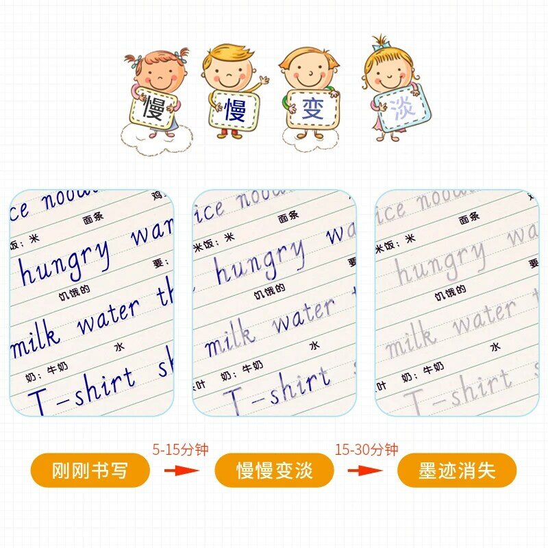 2pcs/set 2019 Textbook Synchronization English Copybook For School Groove english Exercise Beginners Grades 1-6 copybook