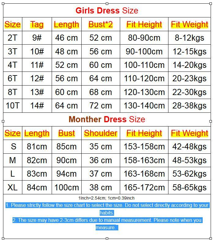 Fashion Mother Daughter Dresses Family Clothing Cotton Dress Family Matching Outfits Women And Baby Girl Dress Family Clothes