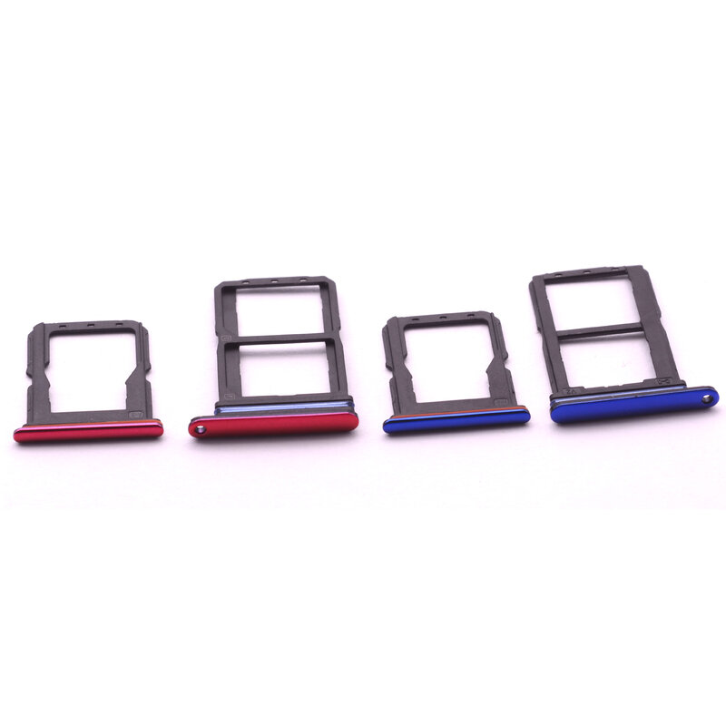 2 Buah/Set Tempat SIM Tray Adaptor Slot Pembaca Kartu SD untuk Vivo V15 Pro
