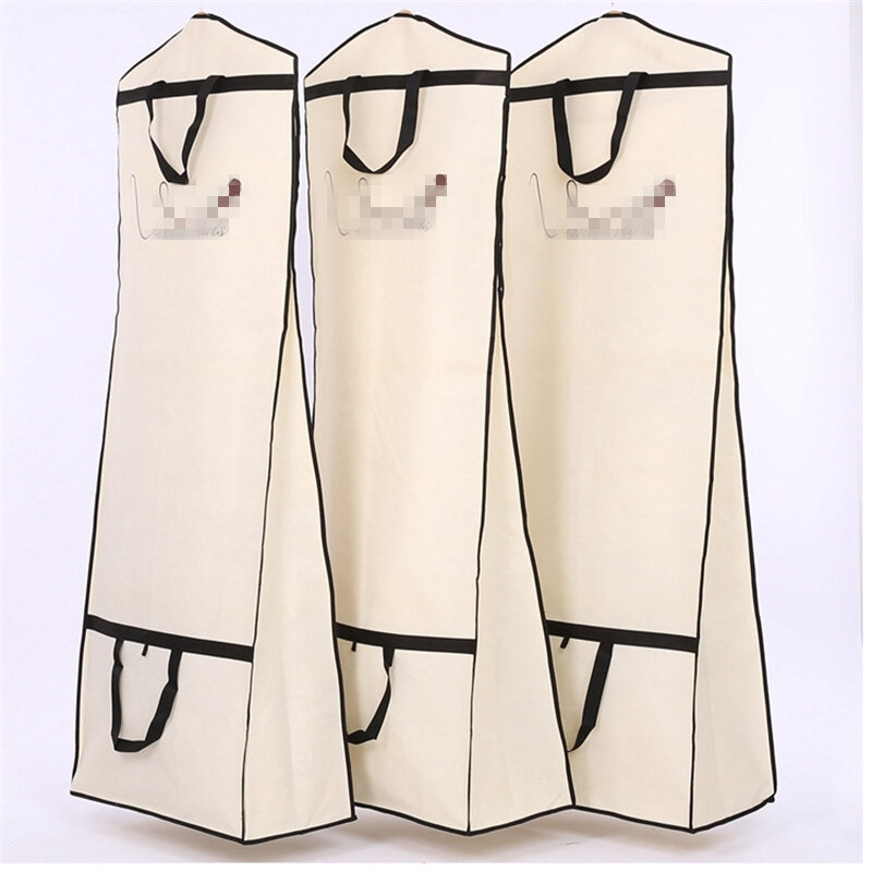 Hot Sale 71" Thicken Travel Bridal Wedding Gown Dress Breathable Garment Storage Bag Dust Cover Dustproof Long With Gusset
