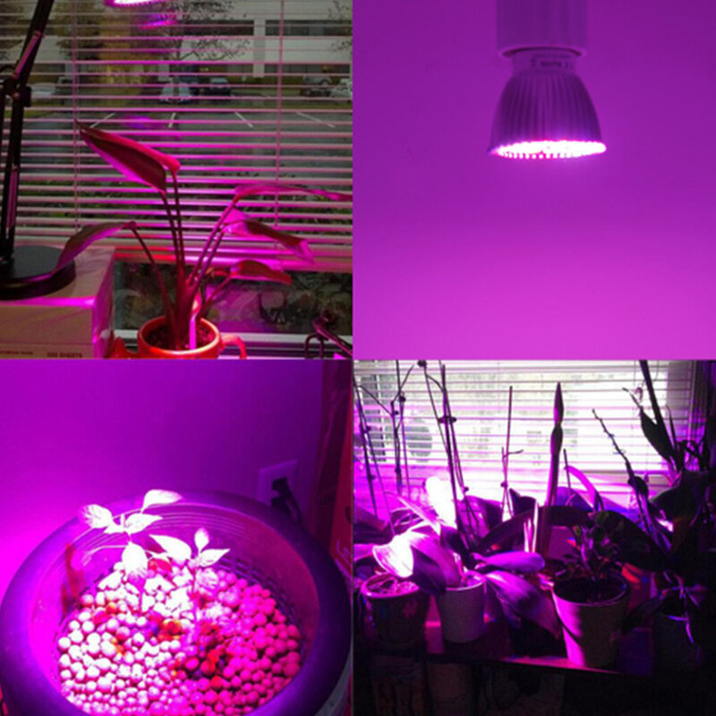 Lampe horticole de croissance à 18 ou 28LED, E27, 220V, spectre complet, Fitolampy, pour culture hydroponique intérieure de plantes et de fleurs, jardin