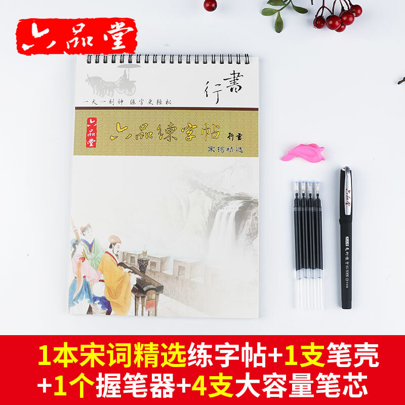 Liu Spille Tang Canzone cipoetry della Dinastia Song Scanalatura Calligrafia Quaderno Cinese Esercizio Principianti Corsa e Jogging Script quaderno