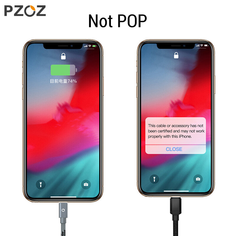 PZOZ Cable Usb para cable de iphone 14 13 12 11 pro max Xs Xr X SE 2 8 2 8 2 8 2 8 7 6 plus 6s 5s ipad aire mini 4 rápido cables de carga para cargador iphone charger accesorios 1M 2M usb cable