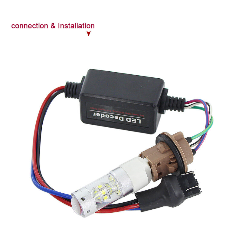 Резистор резистора 1156 P21W PY21W T20 7440 7443 светодиодный сигнал поворота дневной Реверс Тормозные Противотуманные фары без ошибок без мерцающего декодера