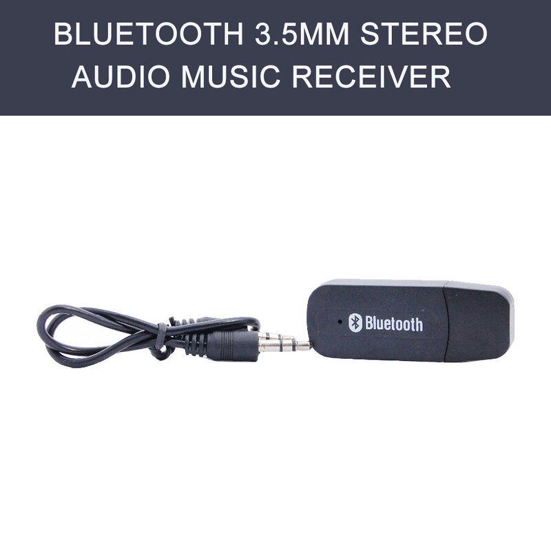 BEESCLOVER 4.0 MINI USB Bluetooth 3.5mm Stereo Audio Music Receiver & Adapter for Home Stereo Portable Speakers Headphones Car