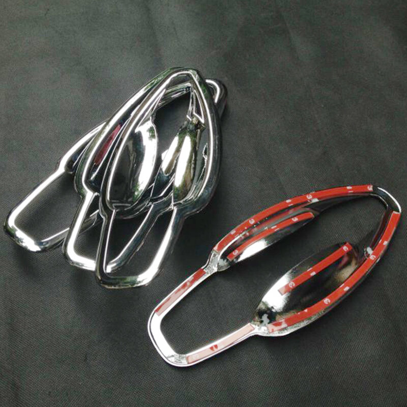 ABS Chrome For Peugeot 2008 2014 2015 2016 2017 Accessories Door protector handle Bowl Cover Trim Sticker Car Styling 4pcs