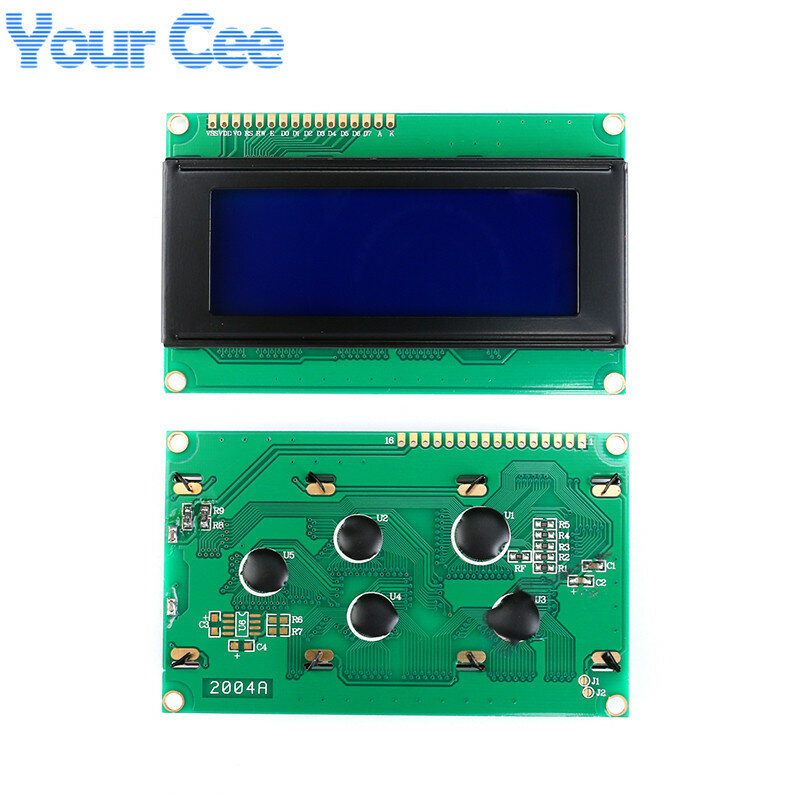 1602 1602A J204A 2004A 12864 12864B 128*64 moduł wyświetlacza LCD niebieski żółto-zielony IIC/I2C 3.3V/5V dla Arduino