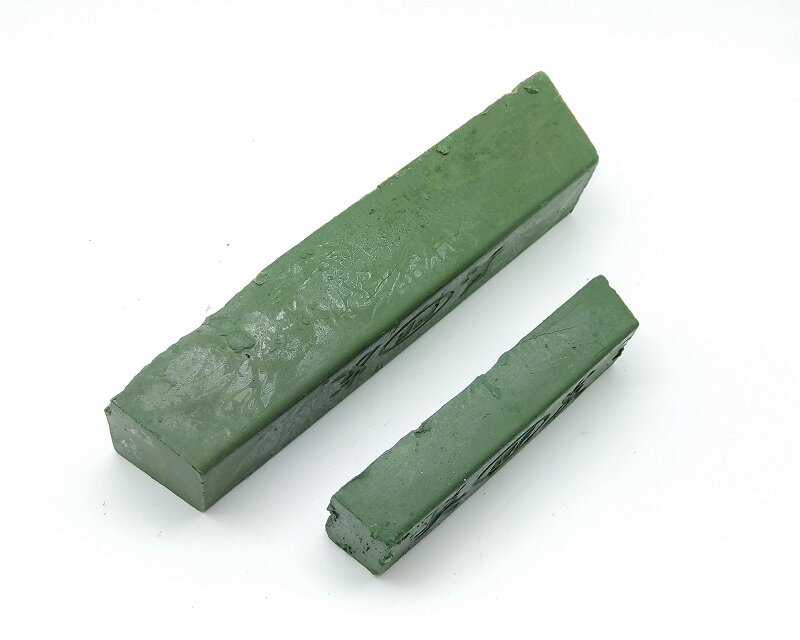 Pasta de pulido verde piezas, compuesto de cera, Pasta abrasiva para acabado de alto brillo en metales, calidad duradera, 1 unidad