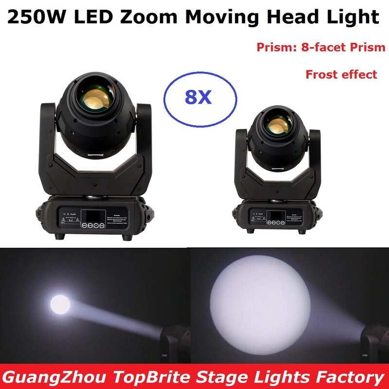 Beam Spot Wash LED Moving Head Professional 250W LED Moving Head Zoom Light Good For Stage Theater Disco Nightclub Party Wedding