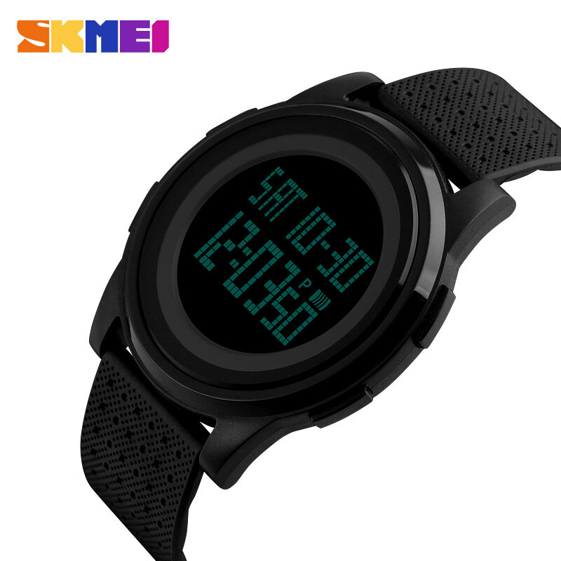 SKMEI Fashion Casual Sport Horloge Mannen Wekker Eenvoudige Luxe Merk 3BarWaterproof Digitale Horloges reloj hombre 1206