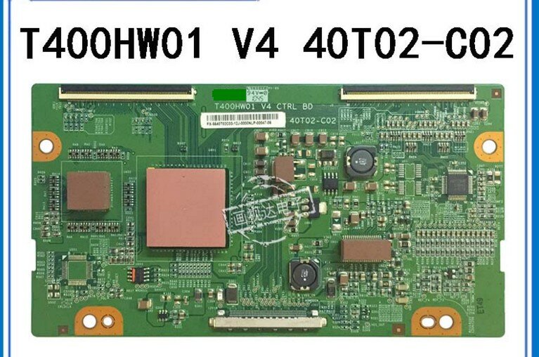 LCD Papan T400HW01 V4 40T02-C02 Logic Board T-CON Terhubung dengan Menghubungkan Papan