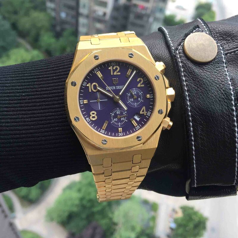 Męskie zegarki Top marka luksusowy zegarek sportowy mężczyzna wojskowy zegarek kwarcowy chronograf analogowy data zegar zegarek ze stali