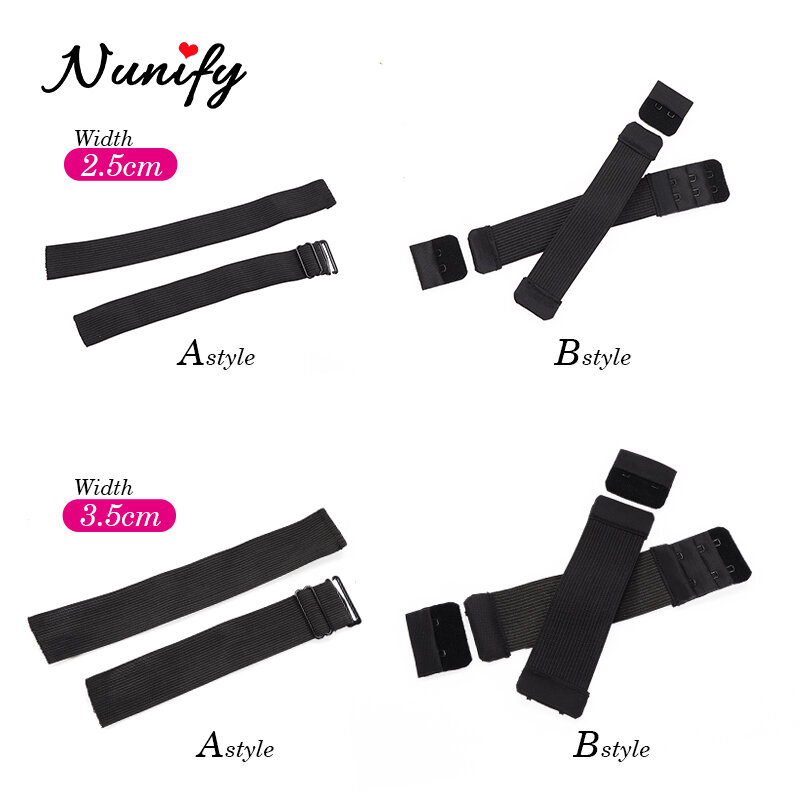 Nunify قابل للتعديل شريط مطاطي ل الباروكات رشاقته مرونة العصابات شعر مستعار صنع أدوات أسلوبين 2.5 سنتيمتر 3.5 سنتيمتر عرض لمة الفرقة