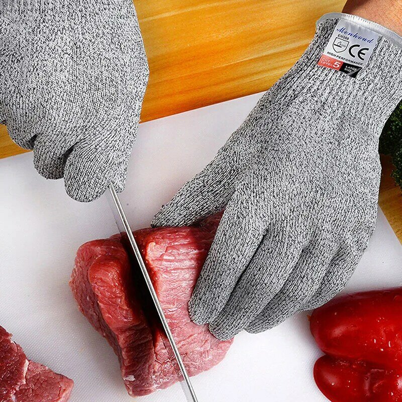 Gants Anti-coupure résistant à la coupure de sécurité en acier inoxydable résistant aux coups de couteau fil métallique maille cuisine boucher résistant aux coupures gants tactiques