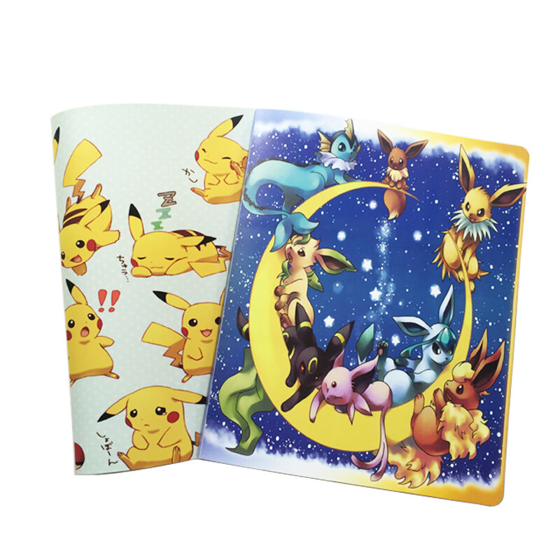 2017 Pikachu Collection Pokemon cards Album Book Top loaded List playing pokemon cards holder album toys for Novelty gift