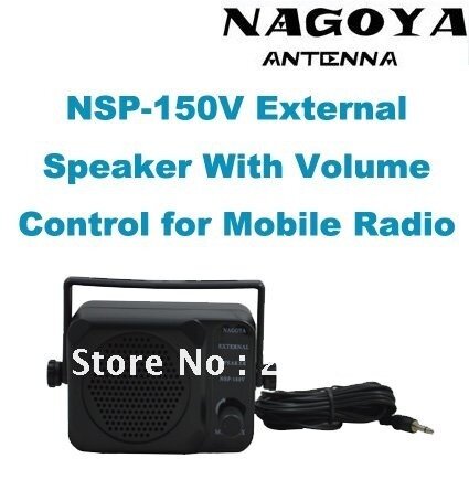Nuovo originale nagoya altoparlante esterno nsp-con 3.5mm spina + controllo di volume per mobile radio/transceiver