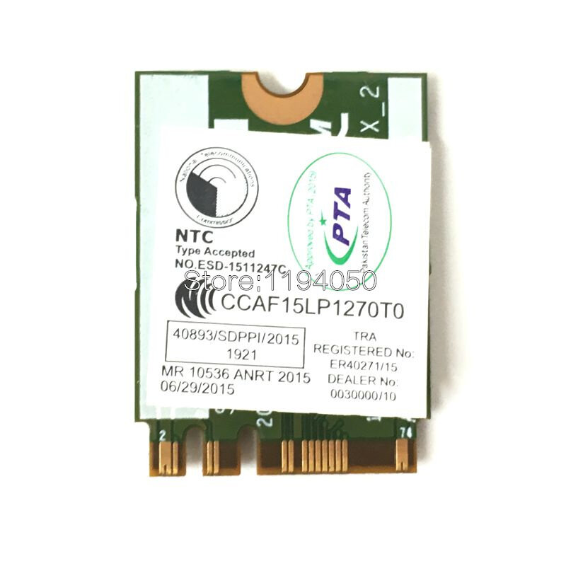 BCM94350ZAE DW1820A  802.11AC  867Mbps bcm94350 M.2 NGFF Wi-Fi Wireless Network Card is Better than bcm94352z dw1820