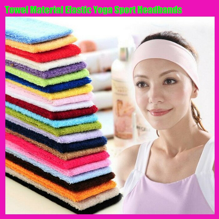 1200p!Towel Material Elastic   Headbands,Women&Maen Lady Girl&Boy Fashion Pure Color Stretch Hair Band Hair Accessories