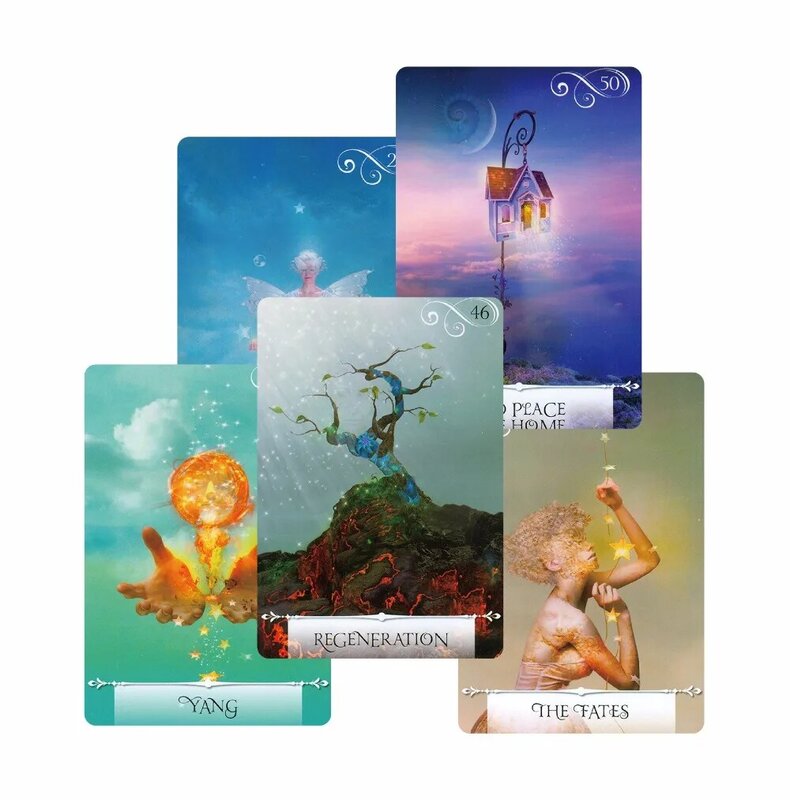 2020 knowledge oracle cards 52 cards, guidance English mysterious fortune tarot cards game for girls