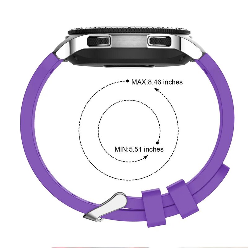 Sport Zachte Siliconen Armband Polsband Voor Samsung Galaxy Horloge 46Mm SM-R800 Vervanging Smart Horloge Band Polsband Horlogeband