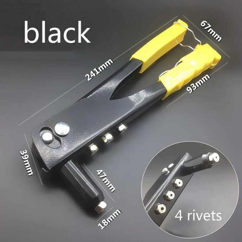 1pc alta qualidade nova pop mão rebitador kit arma rebite cego armas conjunto de ferramentas mão ferramenta reparo da calha