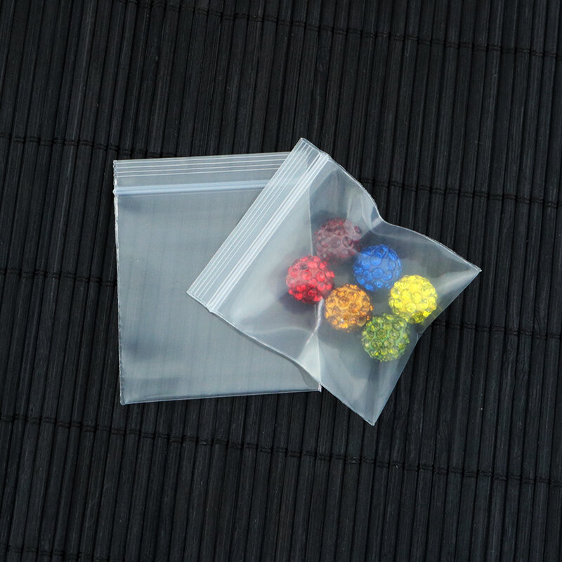Sacchetti di Imballaggio di plastica! 100 pz/lotto (1.8 cm * 2.5 cm) Clear Sacchetto di Plastica Richiudibile PE Sacchetti a Chiusura Zip spessore: 0.2mm