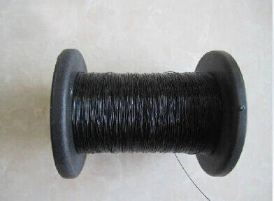 Wkooa-Cuerda de alambre de acero inoxidable, 1,5mm de diámetro, recubierta de plástico negro, 100 metros