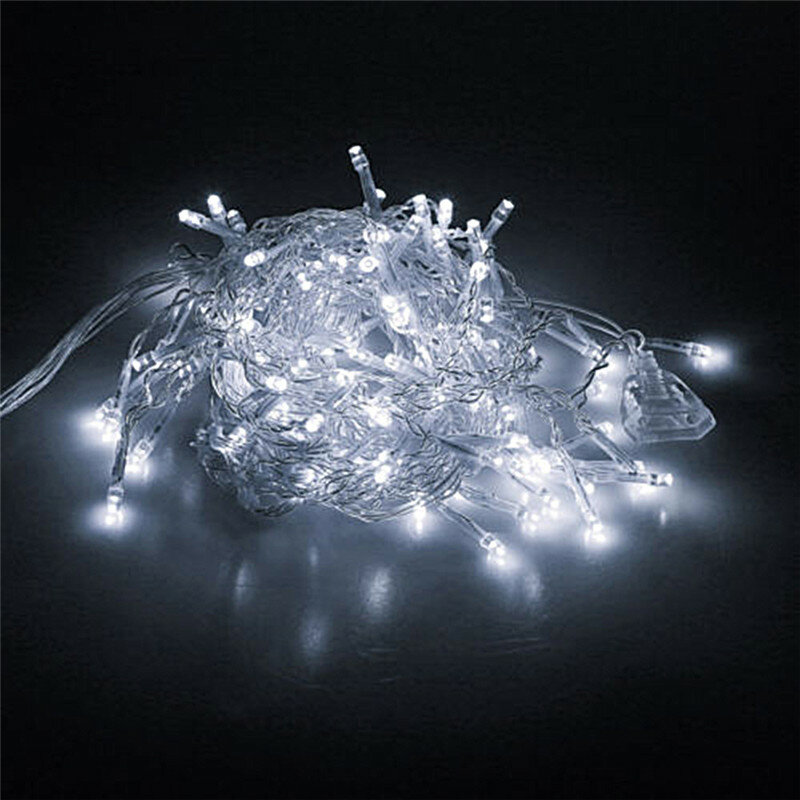 Guirxiété Lumineuse LED de Noël, Rideau, Glaçon, Goutte, Jardin, Scène, Extérieur, Décoratif, Nik, 220-110 m, 0.4 V, 0.6 V