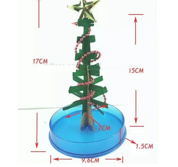 2019 170mm H Colorful Visual Mystic Crystals Paper Growing Tree Magic Christmas Trees Kids Educational Science Baby Toys Novelty