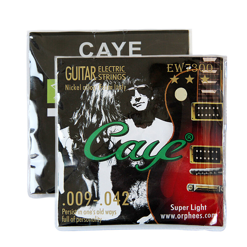 Orphee Caye-seria EW struny do gitary elektrycznej (.011-.050) (.010-.046)/(.009-.042)/(.009-.046) do wyboru 6 sztuk/zestaw