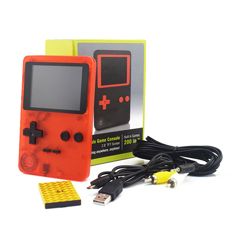 Childhood Classic Game With 200 Games 2.8 Inch 8-Bit PVP Portable Handheld Game Console Family TV Retro Video Consoles