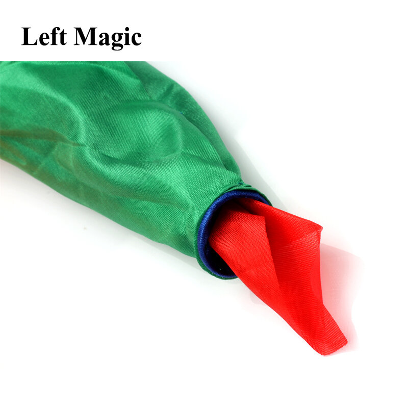 Bufanda de seda que cambia de Color, accesorio de truco de magia, herramientas de 22cm x 22cm, E3117