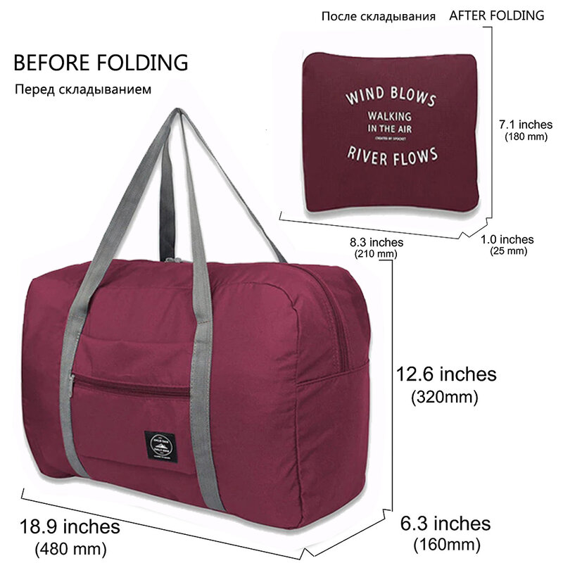 MARKROYAL 2020 Neue Klapp Reisetasche Große Kapazität Wasserdichte Taschen Tote Große Handtaschen Reisetasche Drop verschiffen