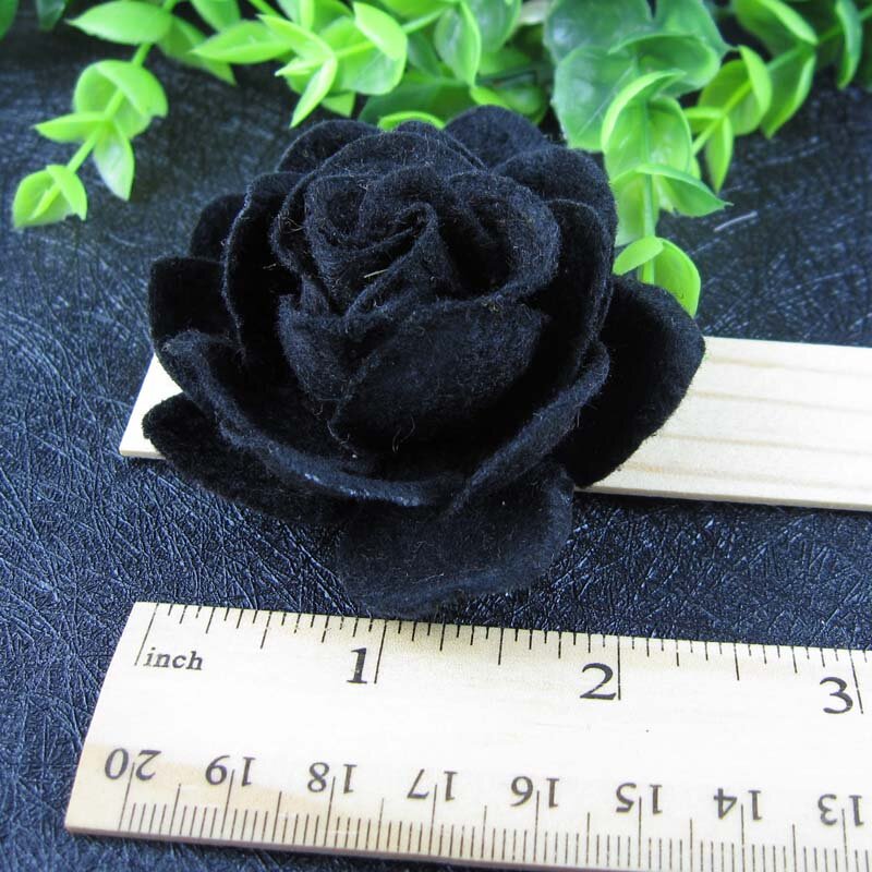 Free shipping ! 24pcs /lot 2.5'' Non-woven flower felt lotus flowers can mix order
