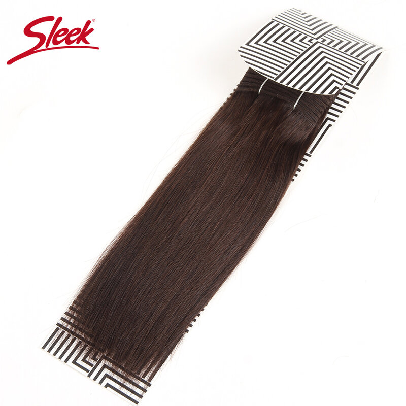 Elegante dritto doppio disegnato colore marrone brasiliano 4 fasci di capelli lisci colorati 2 #6 #8 #33 # fasci di capelli umani Remy naturali