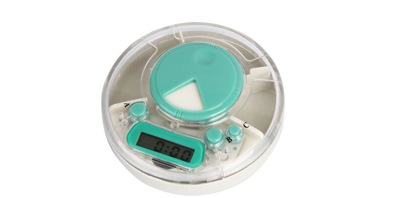 Digital Pil Case & Splitter Cerdas Timing Kedokteran Kotak Elektronik Wadah Case Circular Harian Pengingat Alarm Portable