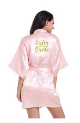 2019ใหม่ Bridesmaid Robes Robes เจ้าสาว Robes ซาตินผ้าซาติน Robe Bridesmaid Robes งานแต่งงาน