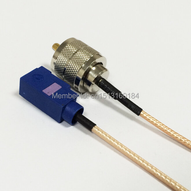 Modem baru Coaxial UHF Pria Plug Connector Beralih FAKRA Konektor Pigtail Kabel RG316 15 CM 6 "Adapter