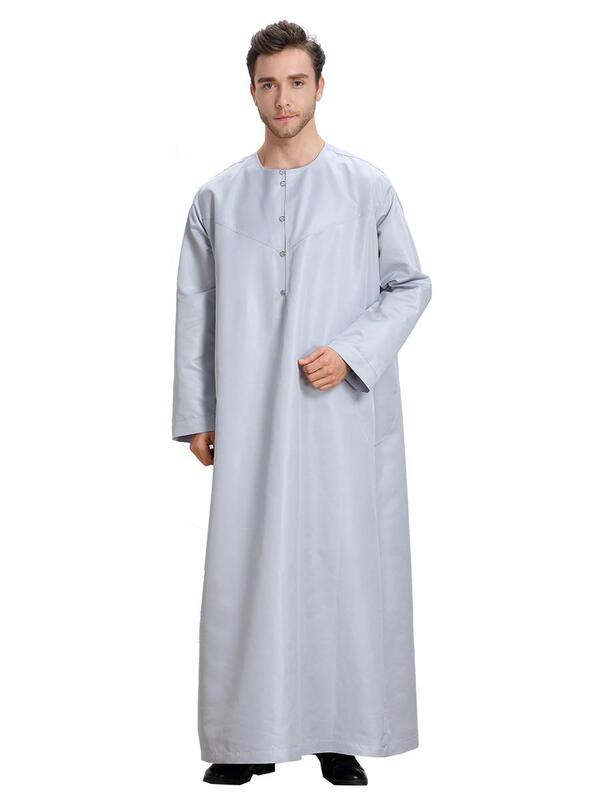 Vêtements musulmans pour hommes, kaftan, robes traditionnelles pakistanaises à manches longues, thobe arabe, abaya turc, dubaï, saoudien islamique