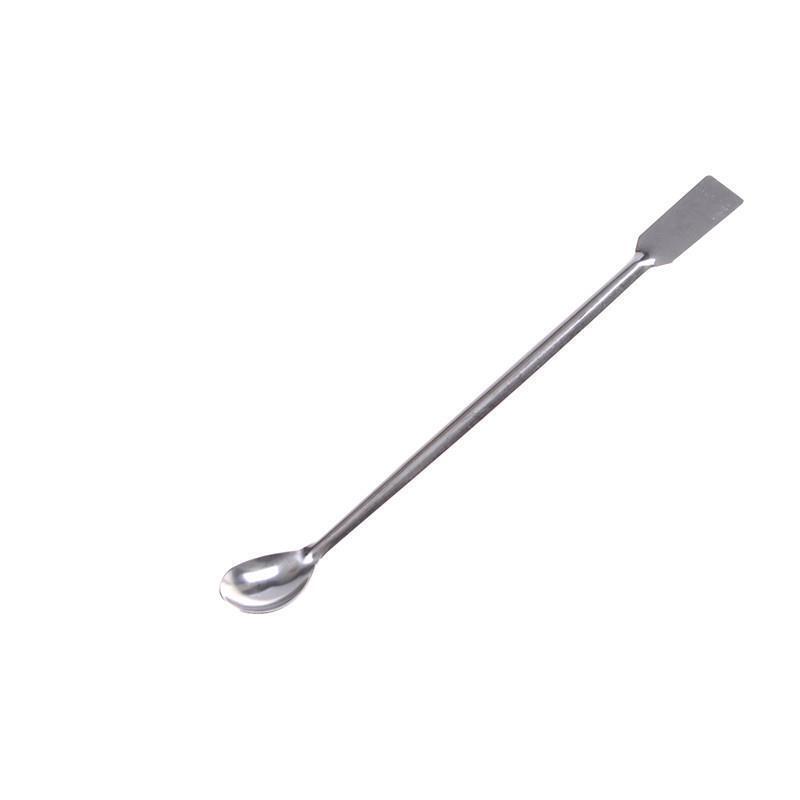 Cuerno cuchara médica cucharón con espátula longitud 200mm suministros de laboratorio