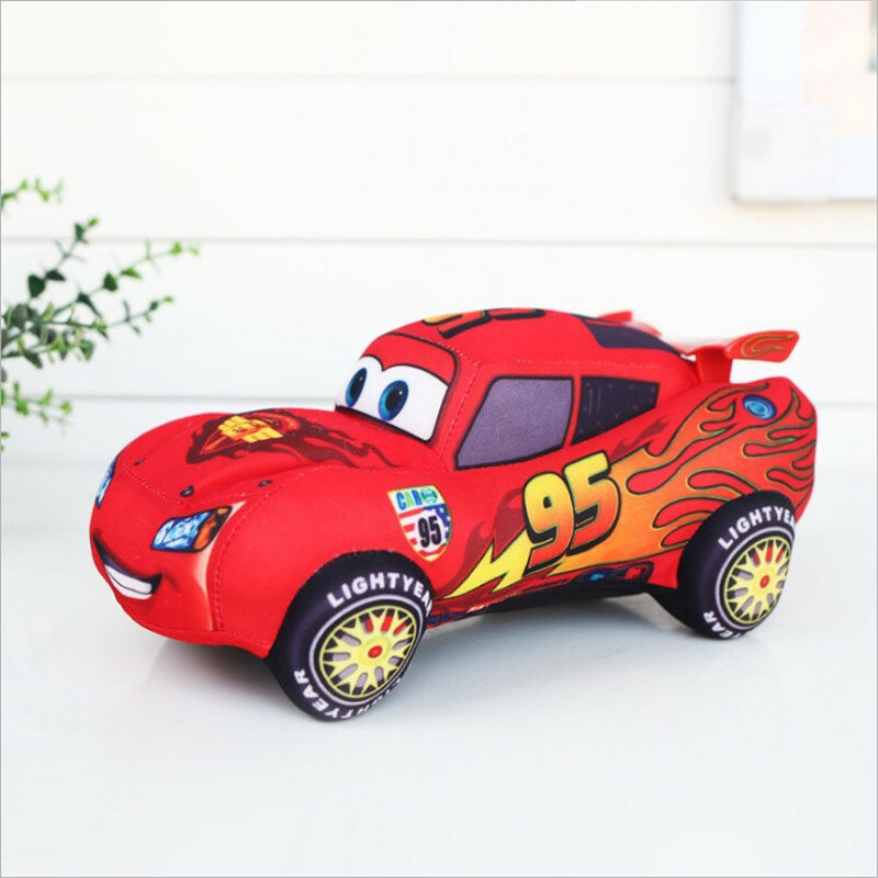 Disney Pixar Cars juguetes de peluche para niños, 17cm, 25cm, 35cm, McQueen, lindos coches de dibujos animados, regalos para niños