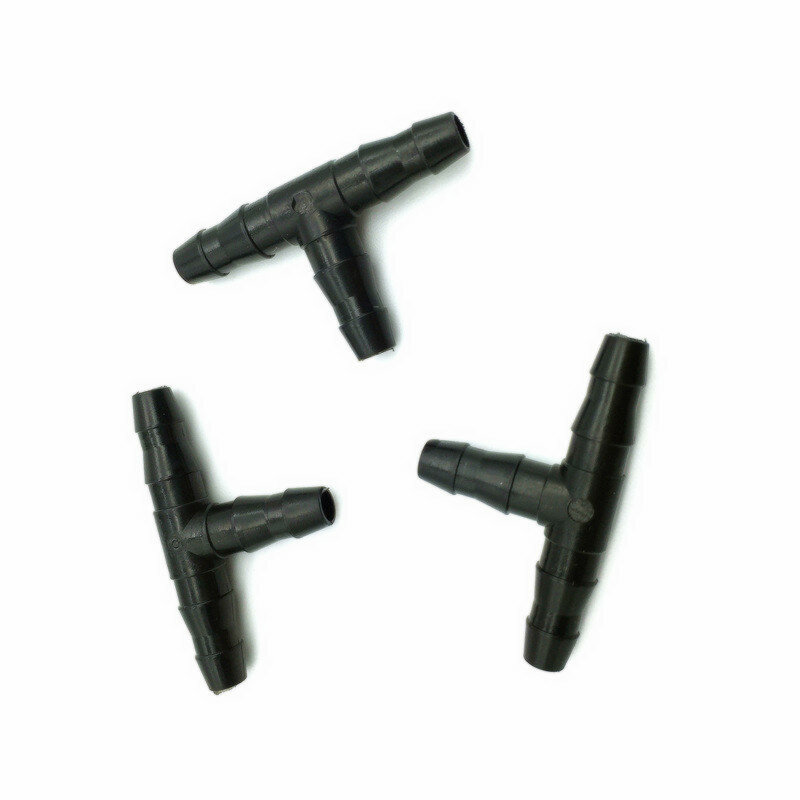 30 Pcs 1/4 '' irrigation connector Three tee Water pipe diverter For 4/7mm hose Automatic watering systems