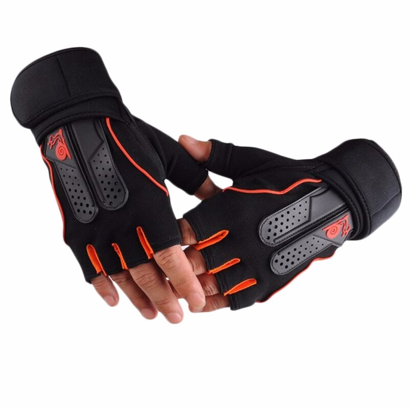 1 Pair Sports Gym Gloves Men Women Fitness Exercise Training Half Finger Body Workout Anti Slip Weightlifting Gloves