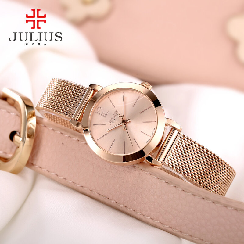 Marka luksusowe kobiety zegarki damskie zegarek kwarcowy na co dzień kobieta zegar srebrny ze stali nierdzewnej bransoletka stalowa sukienka Relogio Feminino JA-732
