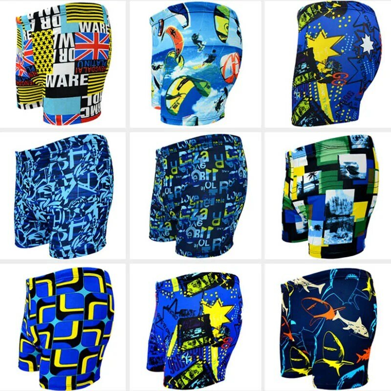 MSSNNG 2019 Swim Trunks Men Multi Print Swimwear Elastic Swimming Trunks Beach Swim Short Briefs Surfing Swimsuit Boxer Shorts