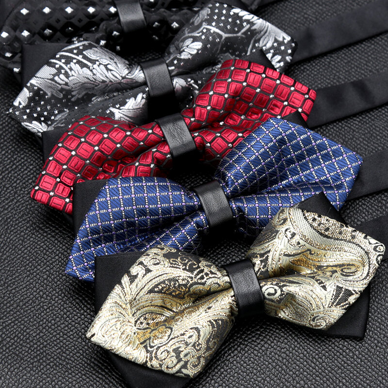 Gravata borboleta masculina, gravata formal, moda luxuosa, gravatas de casamento para camisa masculina, acessórios para presentes do negócio, venda de qualidade